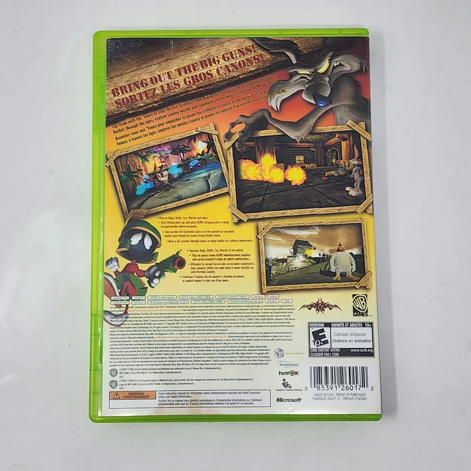 Looney Tunes ACME Arsenal (Xbox 360) CIB Complete & TESTED - Image 3 of 4