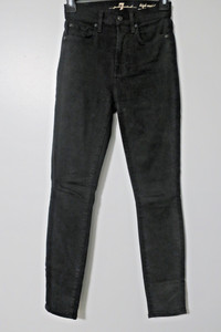 7 For All Mankind Women's High Waist Ankle Stretch Gwenevere Black Size 23