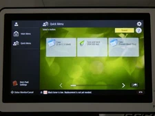 Canon imagerunner Advance C5540i II Color Control Panel Screen