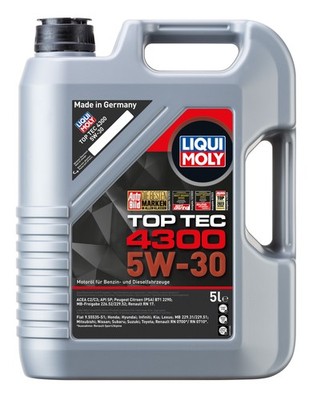 Liqui Moly Top Tec 4300 5W-30 Motoröl, 5 Liter