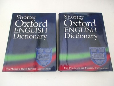 The Shorter Oxford English Dictionary - 2 Vols. - Hardback - 5th Edition