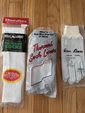 Lot Vintage Sock Glove Liners Men's Metallic
