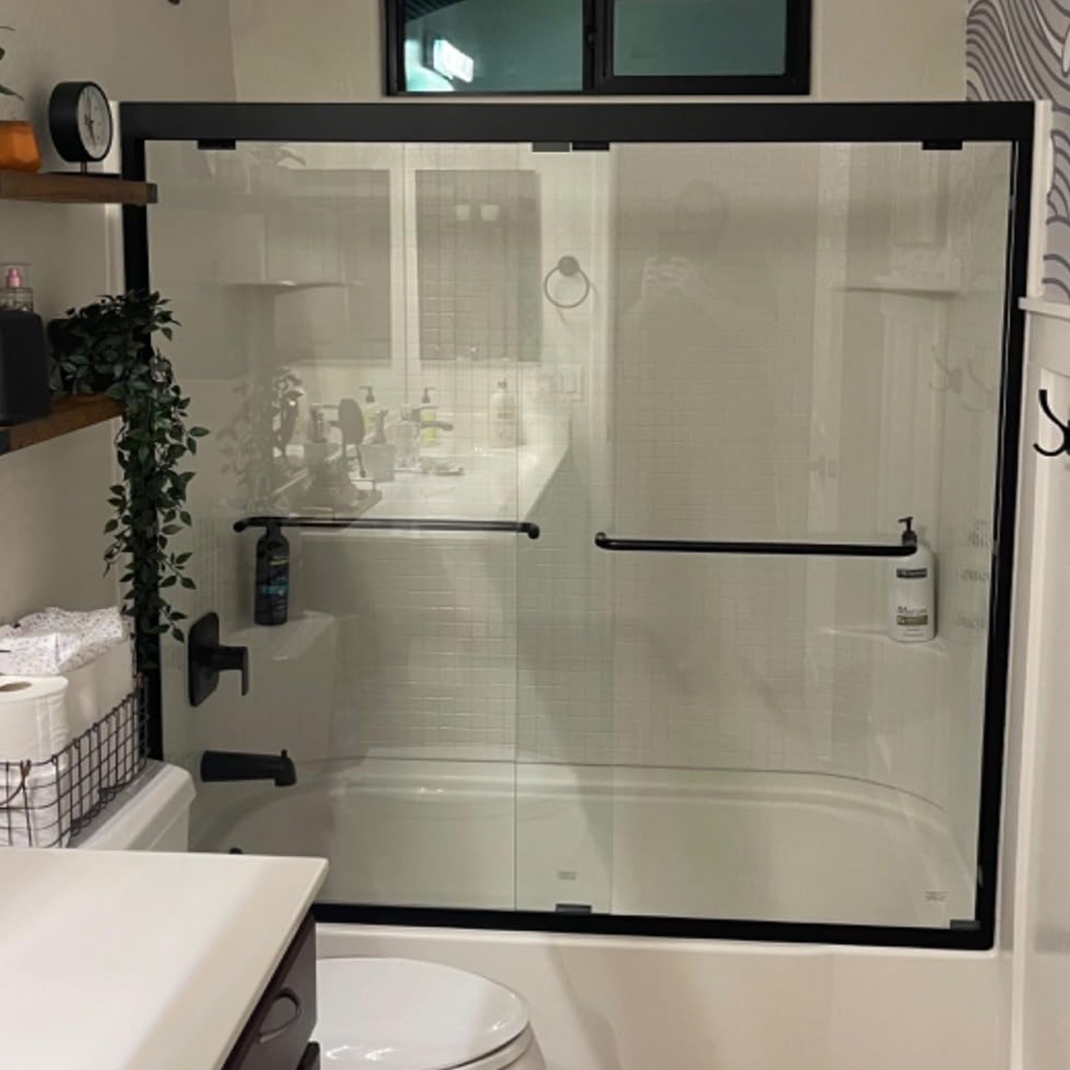 60x57 Bathtub Shower Door Reversible Installation Bathtub Shower Glass Door