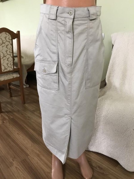 Women Betty Barclay Skirt Beige Cotton 40 / L / 48
