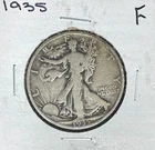 1935  WALKING LIBERTY SILVER HALF DOLLAR  ~FINE ~ NICE COIN ~ 90% SILVER