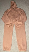 Snipes Jogger Pant Set Womens Sz XL Salmon Lounge Sweatsuit Athleisure