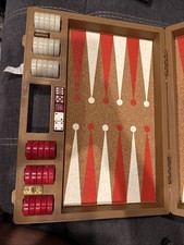 VTG Backgammon Pacific Game Co 1973 Hard Shel...