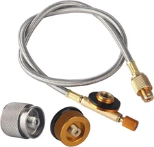 2 Feet Gas Adapter Extension Braided Hose Propane/Butane/Isobutane Small Tank In