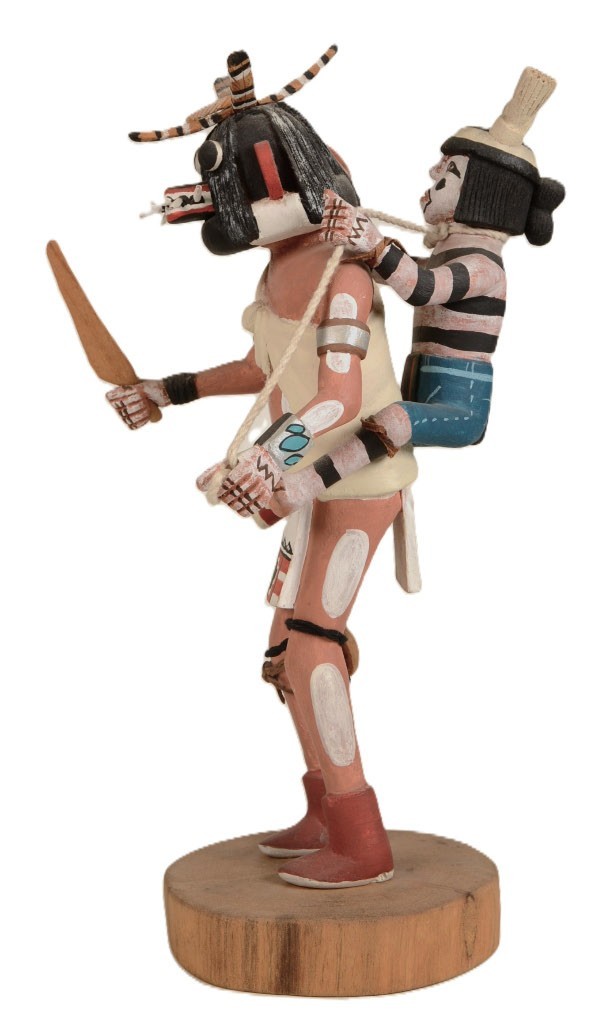 Hopi Kachina Clown and Ogre By Sheldon Talas 1937-2010