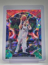 LUKA DONCIC 2020-21 SELECT CONCOURSE RED WHITE GREEN CRACKED ICE MAVERICKS Q7084