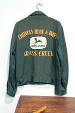 Vintage 60s Ricky Jacket John Deere Implement Chain Stitch Work Chore Coat talon