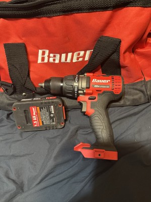 Bauer Cordless Drill, Battery, And Bag Combo !NO CHARGER!