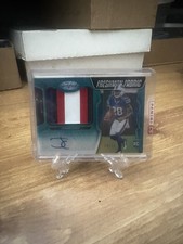 2022 Panini Certified James Cook Mirror Blue Freshman Fabric RC Patch Auto /50