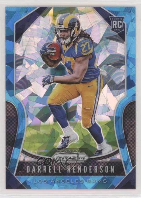 2019 Panini Prizm Rookies Blue Ice Prizm 39/99 Darrell Henderson #330 0jq