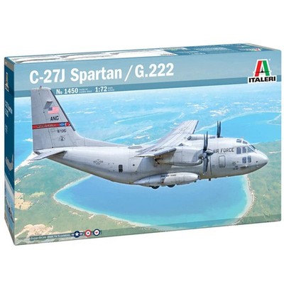 Italeri 1450 Alenia C-27J/G.222 Spartan 1/72 Scale Plastic Model Kit (US IMPORT)