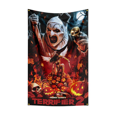 Terrifiers Fans Fabric Flag Banner Poster Tapestry Wall Art Hanging Décor 5x3ft