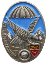 Distintivo Militare d’Epoca Alpini Paracadutisti Aquila Parà Smaltato Originale