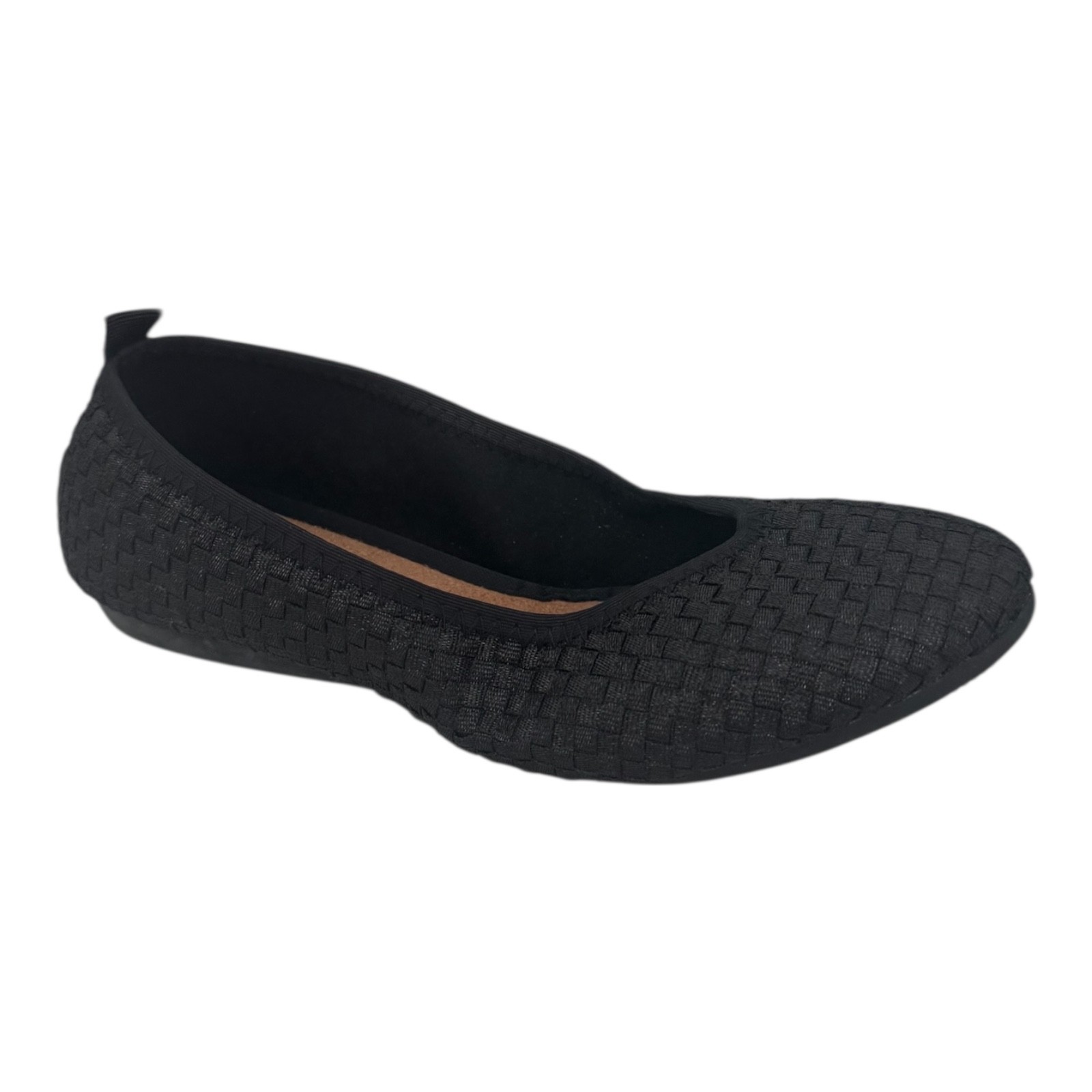 Bernie Mev Women’s Flats Black Metallic Size 36 Lightweight Comfort  NWB