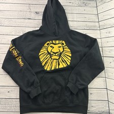 The Lion King Musical Pullover Hoodie Sweatshirt Men's Small Black