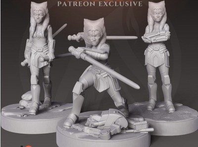 Star Wars Legion Ashoka Tano Proxy 3D Printed 35mm