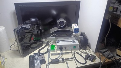Complete Working AMD Global Telemedicine Set-up w/ Polycom HDX7000 + All Cables