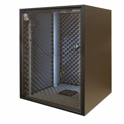 Schallgedämmt Netzwerkschrank 19'' Serverschrank 15 HE BxT 600x800 mm + 1 Lüfter