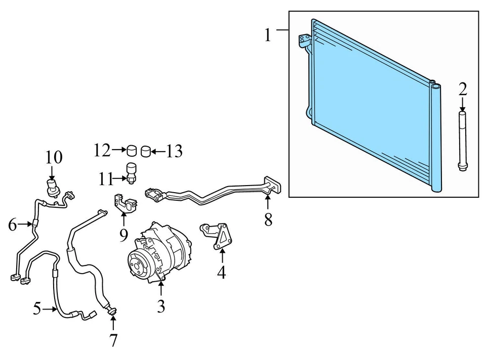 2008-2019 BMW X6 - AC Condenser 9239992 - Image 3 of 4