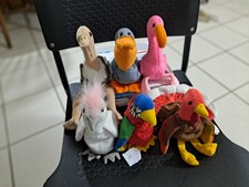Vintage Ty Beanie Babies Bird Lot of 6 Original 1990s PE Pellets