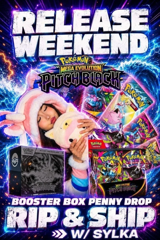 BOOSTER BOX PENNY DROPS 🔥 PITCH BLACK RELEASE 🔥 RIP & SHIP W/ SYLKA