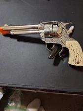 Vintage 1950s~Leslie Henry~WAGON TRAIN~Cap Gun~Horse Head Champion Grips