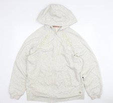 Womens UK Size S TWINSET Ivory Full Zip Hoodie