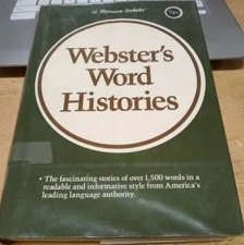 Webster's Word Histories HC/DJ (FC84-2-R)