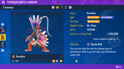 6IV MIRAIDON + KORAIDON 2 PACK, POKEMON SCARLET & VIOLET