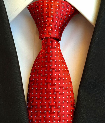 Mens Silk Jacquard Formal Business Pattern Striped Ties Slim 8cm Necktie Wedding - Picture 105 of 138