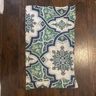 Pottery Barn Ashton Blue Green Medallion Mandala King Pillow Sham 39x24 EUC