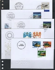 SWITZERLAND 2006 COMPLETE YEAR SETS STAMPS ON 23 OFFICIAL FDCS