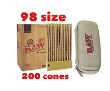 raw classic 98 special size pre rolled cone+RAW cone wallet case
