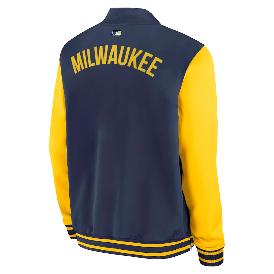 Milwaukee Brewers Nike Authentic Collection Dugout Full-Zip Bomber