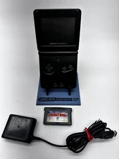 Nintendo Game Boy Advance SP Ags 001 - Graphite W/Stand, Game and Charger