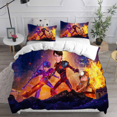 Cosplay Trollhunters Tales of Arcadia Bettbezug Bettwäsche Set Kissenbezug Quilt