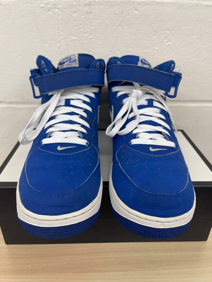 Nike Air Force 1 Mid 306352-412 Sport Royal/White Sl Basketball Shoes Mens  Sz 14