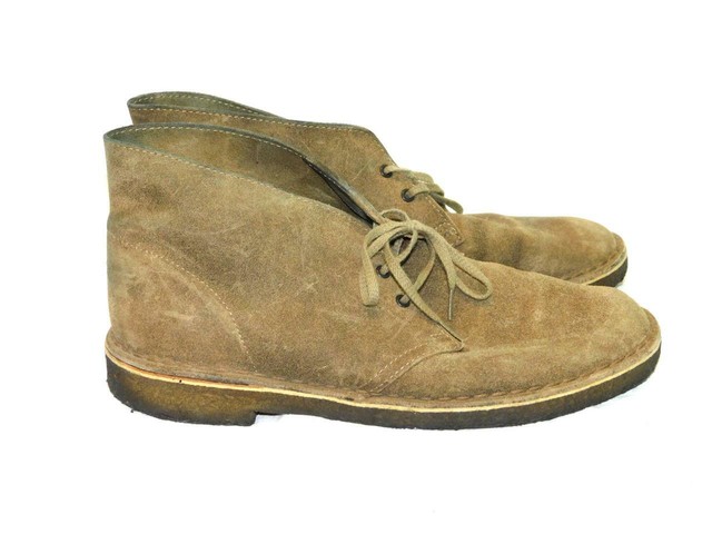 clarks desert boots cola suede sale