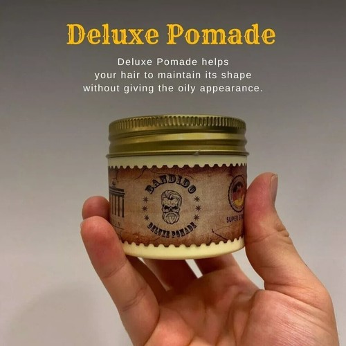 Bandido Hair Styling Pomade Wax | Super Strong | Deluxe Pomade 125ml (Pack Of 2) - Picture 7 of 7