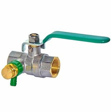 Trinkwasser Kugelhahn Messing DVGW 1/2"-2“Zoll IG-IG langer Hebel u Entleerung