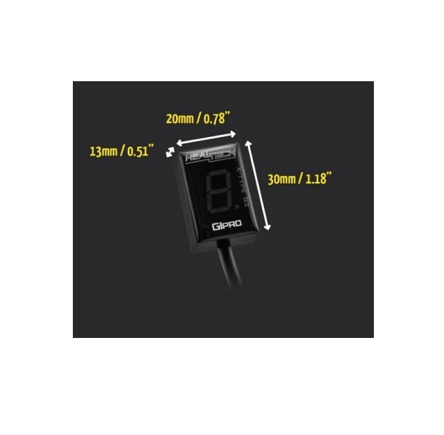 MV Agusta F3 675 2011 2020 Healtech Gear indicator Gipro GPXT + GPX-MV1 RED — 第 3/4 张图片