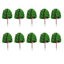 10Pcs 11.5cm Model Trees Train Railroad Wargame Diorama Scenery Landscape Decor