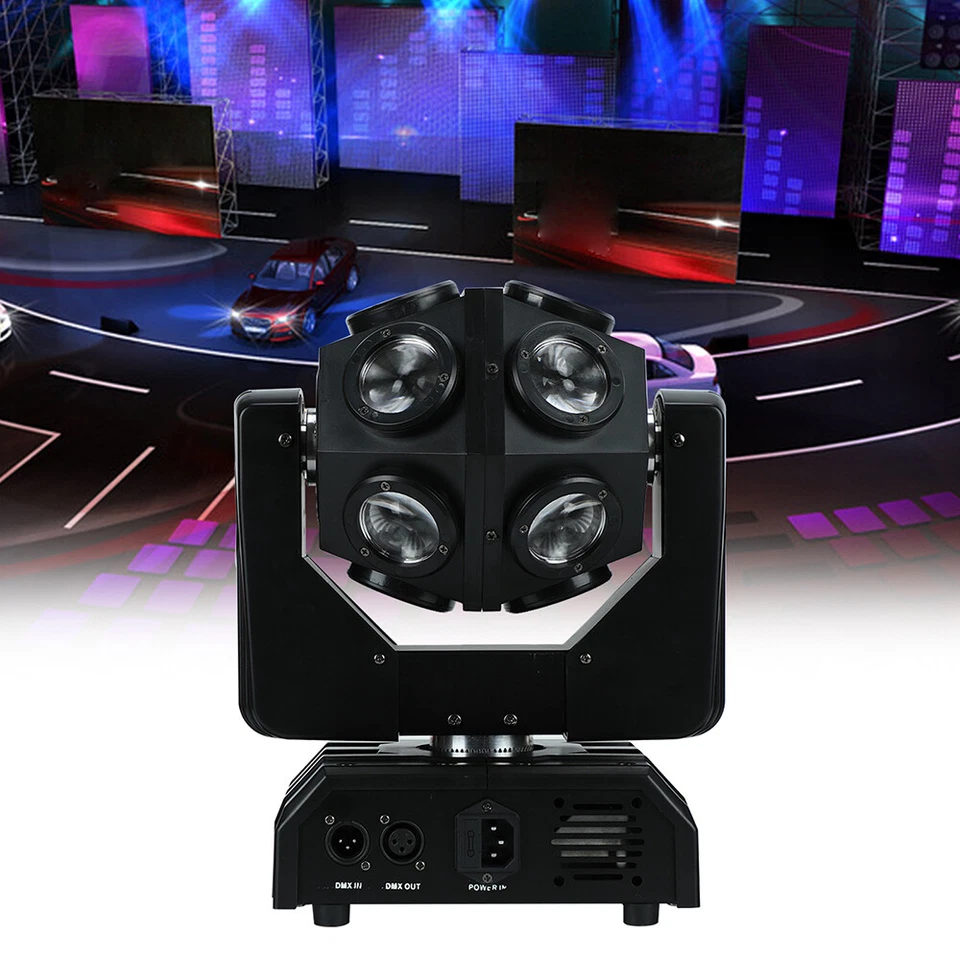 4 In1 12x12W DMX RGBW Stage Effect LED Light DJ Party Ball Moving Head Light NEW - Image 2 of 4