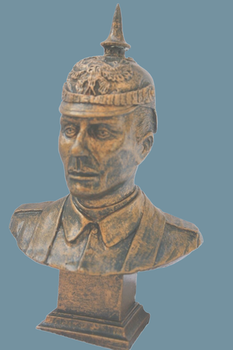 Buste Sculpté De Vercingétorix Sur Socle - 18 Cm De Hauteur, Finition Bronze, Artisanal