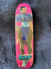 Huf x Street Fighter Chun Li Cruiser skateboard deck -  Limited Edition, New!