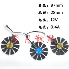 3pc Cooler Fan For ASUS ROG STRIX GTX 980Ti 1060 1070 1080 RX580 RX 480 R9